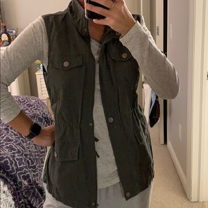 Dark green vest